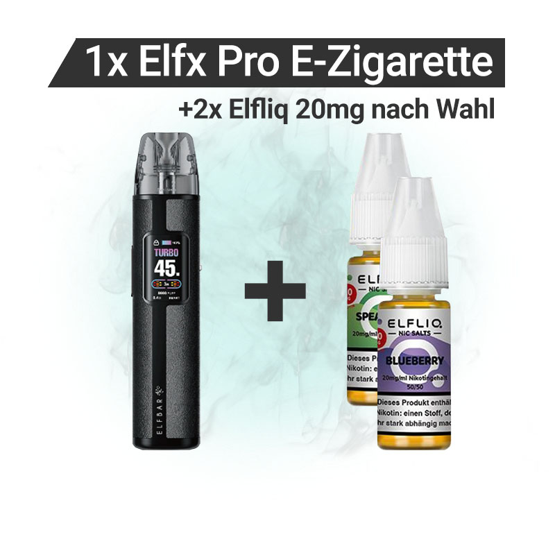 Elfbar Elfx Pro + 2x Elfliq Aktion