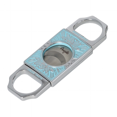 Angelo Metall Blau Silber Zigarrenabschneider