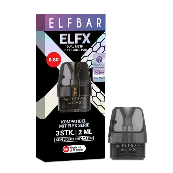 Elfbar Elfx 0,8 Ohm E-Clearomizer Packung