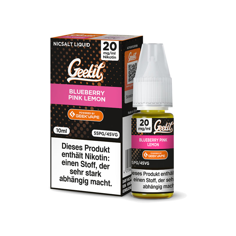 Geekit Blueberry Pink Lemon 20mg Nikotinsalz Liquid