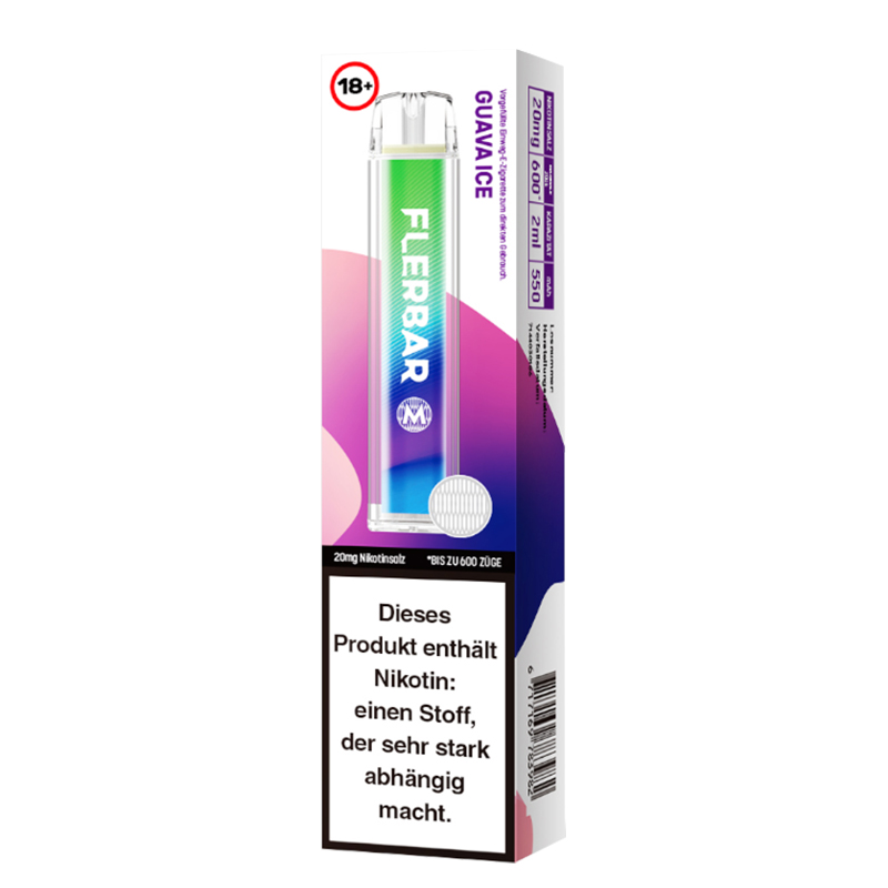 Flerbar Guava Ice 20mg Einweg E-Zigarette