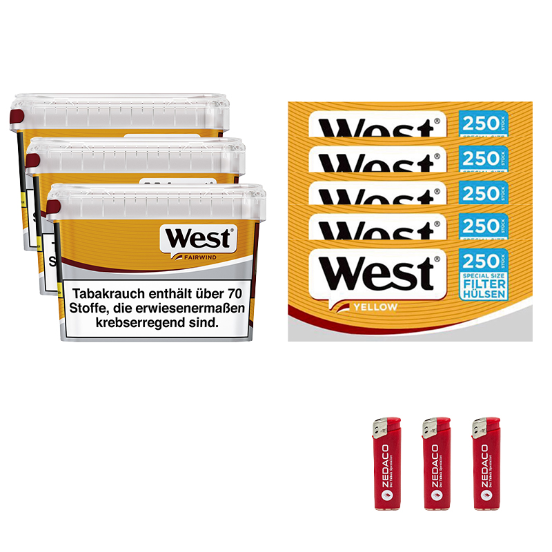 West Volumentabak Yellow Mega Eimer Aktion Large