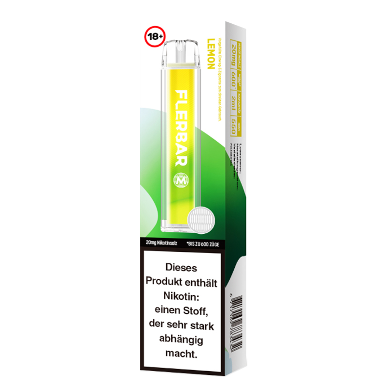 Flerbar Lemon 20mg Einweg E-Zigarette