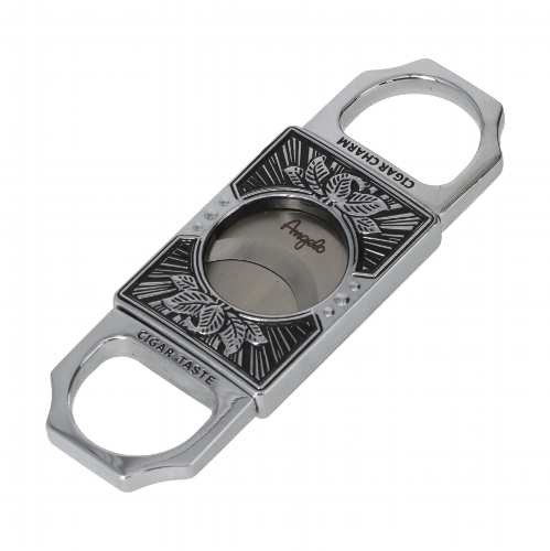 Angelo Metall Schwarz Silber Zigarrenabschneider