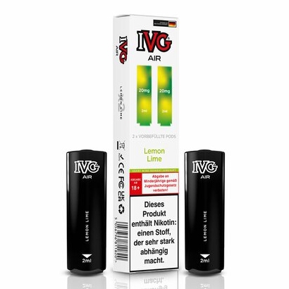IVG Air Lemon Lime 20mg Prefilled Pods
