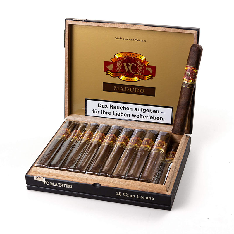 Victor Calvo Maduro Gran Corona Zigarren Kiste offen