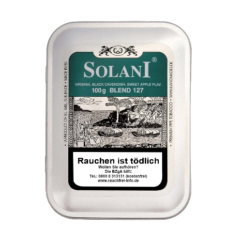 Solani Grün Pfeifentabak Dose Large