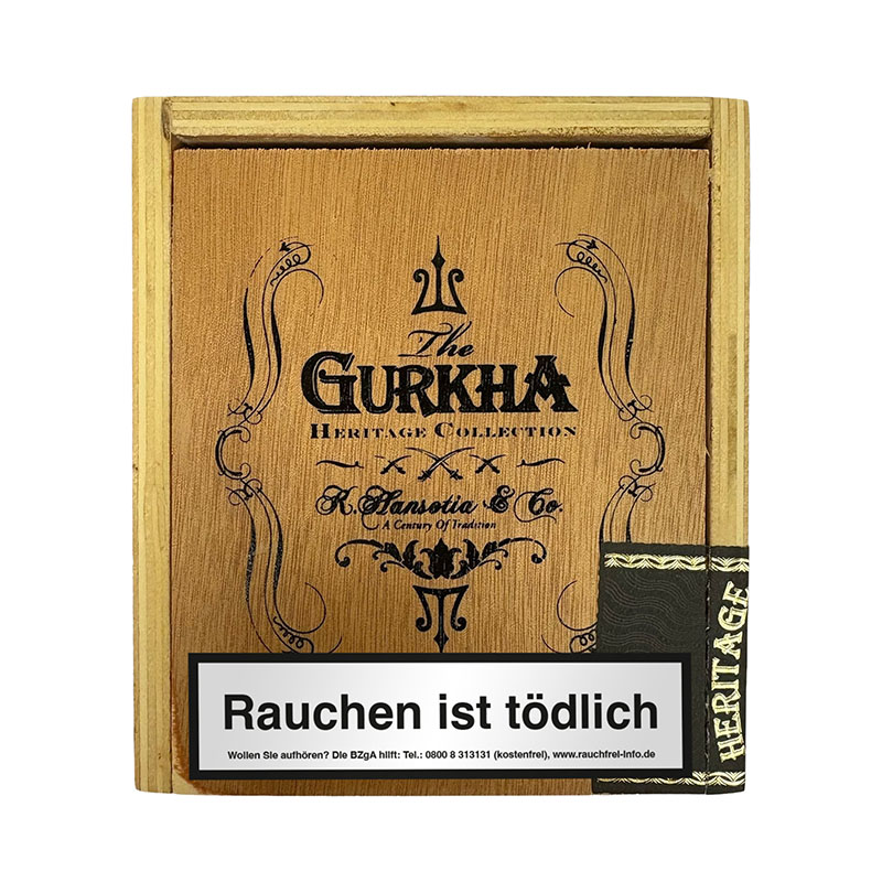 Gurkha Heritage Corto Robusto Zigarren Kiste Closed