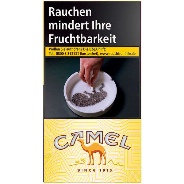 Camel Yellow Long XXL Zigaretten Schachtel