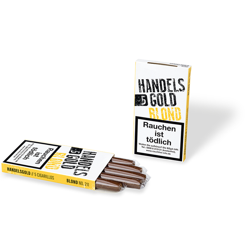 Handelsgold Blond Zigarillos Schachtel