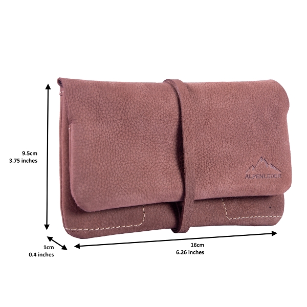 Feinschnitt-Tasche Alpenleder Leder hunter Maße