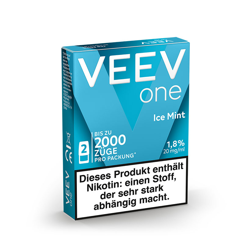 Veev One Ice Mint 20mg Prefilled Pods Packung Side
