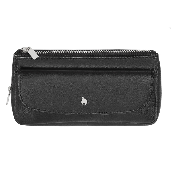 Zippo Pfeifentasche Leder Schwarz