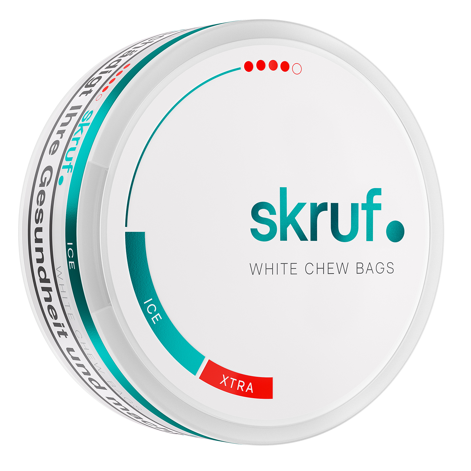 Skruf White Chew Bag Ice Xtra #4 Dose
