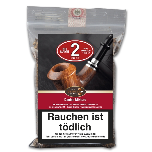 No Name No 2 Danish Mixture Pfeifentabak Packung