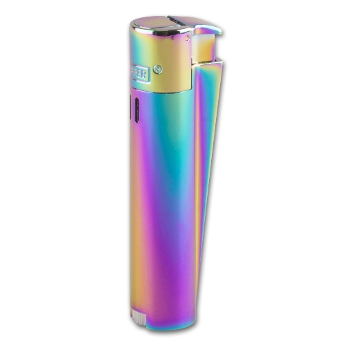 Einwegfeuerzeug Piezo Clipper Jet Flame Icy
