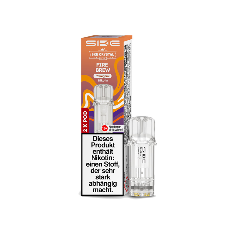 SKE Crystal Plus Fire Brew 20mg Prefilled Pods