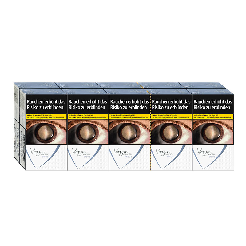Vogue Charactère Bleue Original Pack Zigaretten Stange