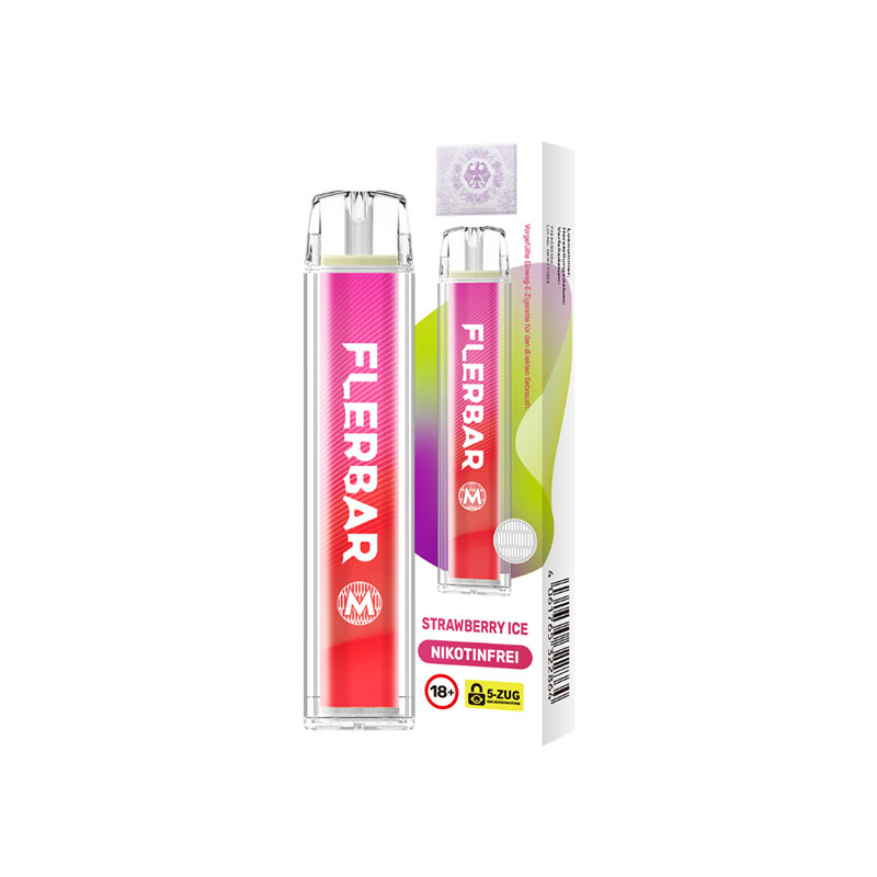 Flerbar Strawberry Ice 0mg Einweg E-Zigarette