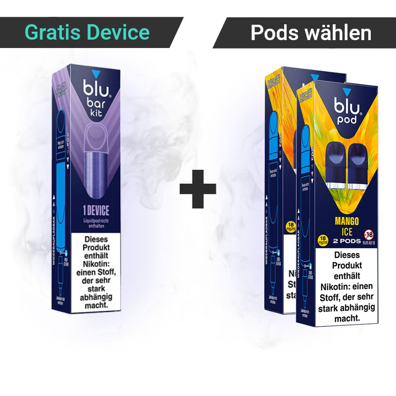Blu Bar Pod Aktion Tropical Mix Mango Ice