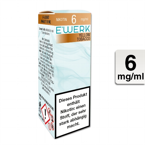 E-Liquid E'WERK Yellow 6 mg