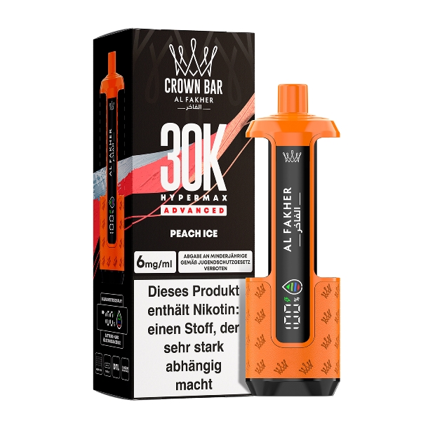 Al Fakher Hypermax Peach Ice 6mg E-Zigarette