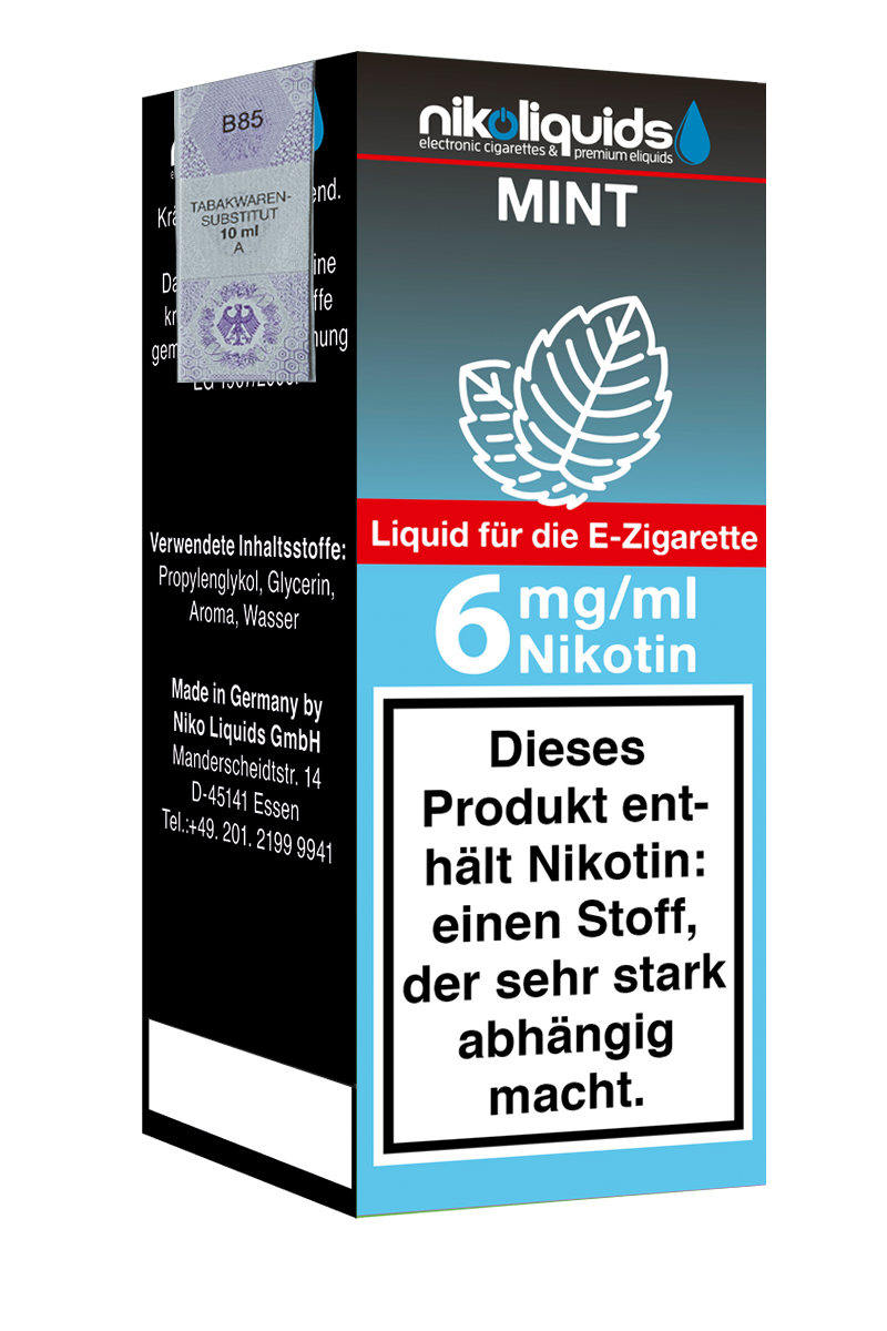 E-Liquid Nikoliquids Mint 6 mg