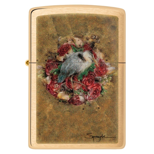 Zippo messing gebürstet Spazuk Design