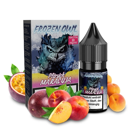 Frozen Owl Pfirsich Maracuja 20mg Nikotinsalz Liquid