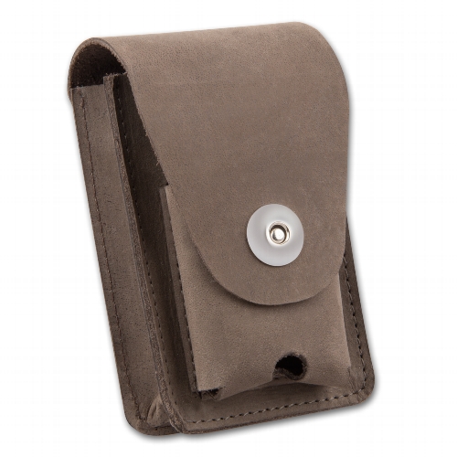 Zigarettenetui Leder 20er King Size braun Köcher und Gürtelschlaufe