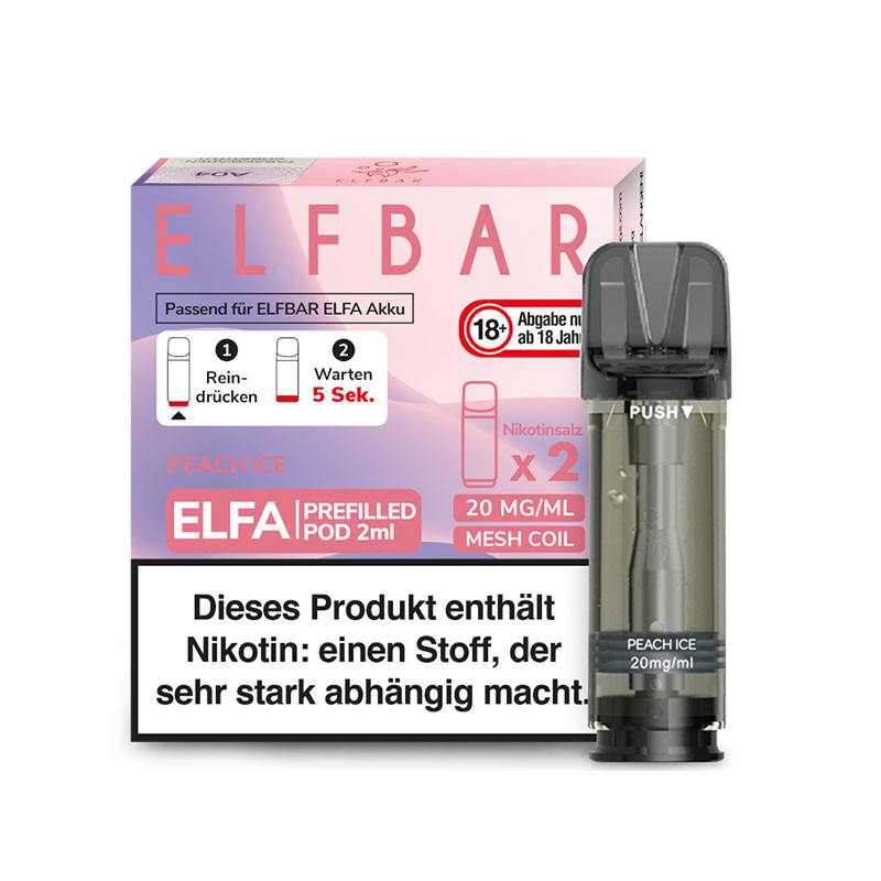 Elfbar Elfa Pods Peach Ice - 20mg Nikotin