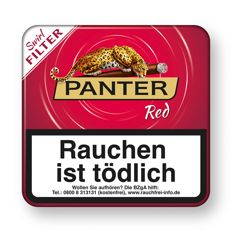 Panter Swirl Red Filter Zigarillos Gebinde
