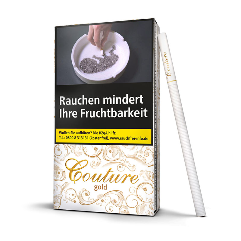 Couture Gold Superslim Zigaretten Schachtel