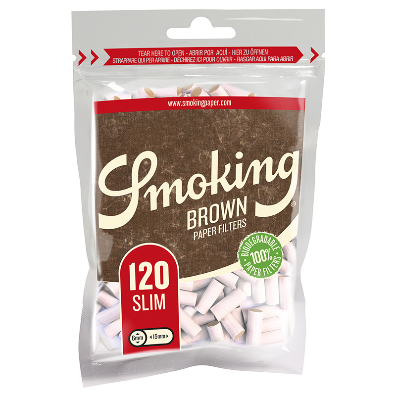 Smoking Brown Slim Filter Packung