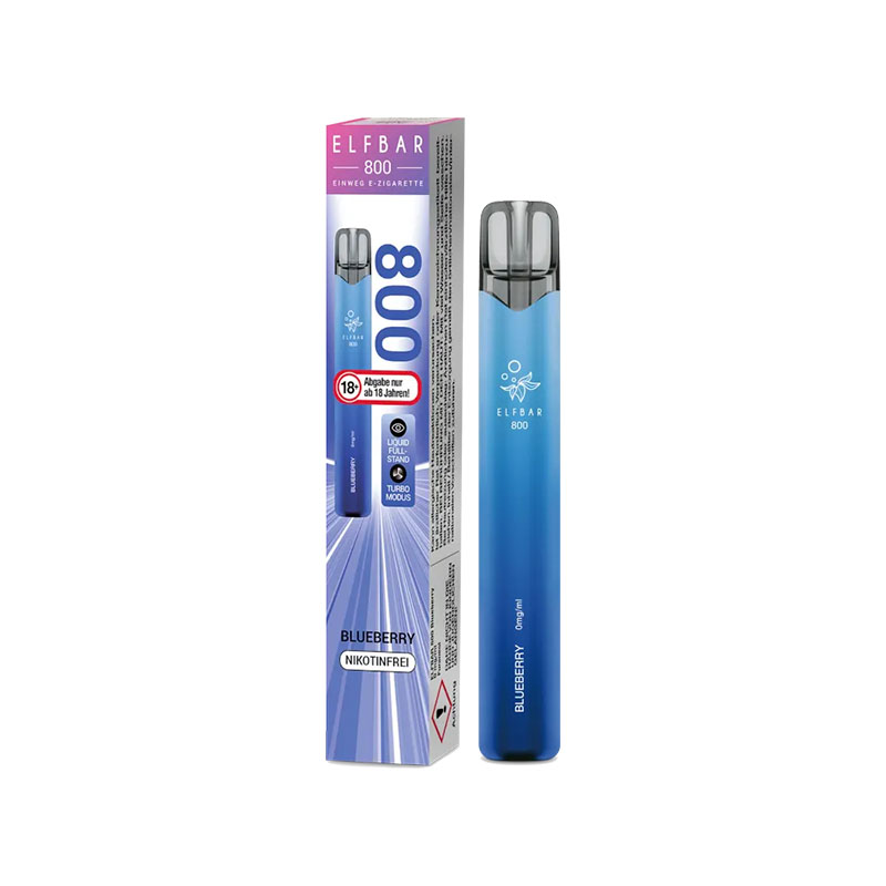Elfbar 800 Blueberry 0mg Einweg E-Zigarette