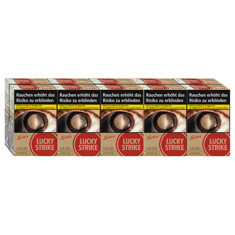 Lucky Strike Authentic Red Original Pack Zigaretten Stange