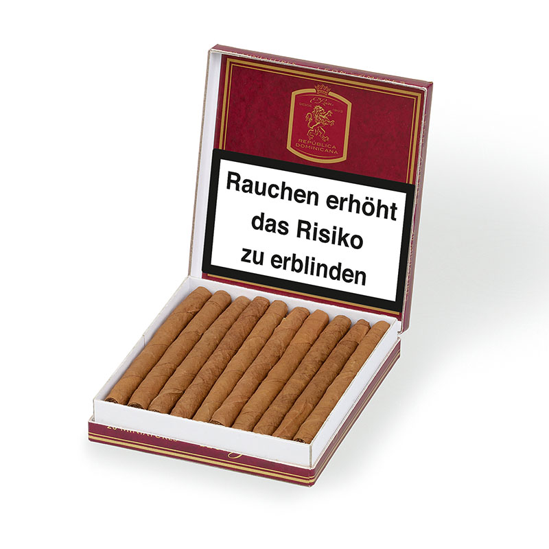 Leon Jimenes Miniatures Zigarillos Schachtel offen