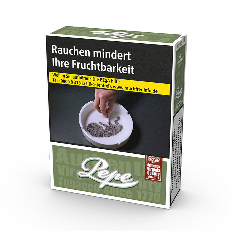 Pepe Rich Green Big Pack Zigaretten Schachtel