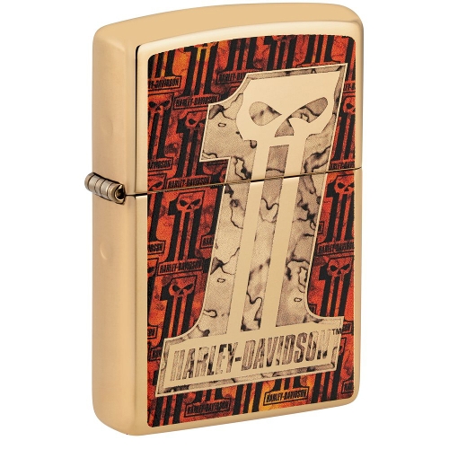 Zippo Messing poliert Harley Davidson