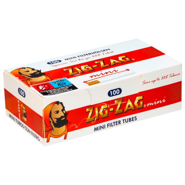 Zig Zag Mini Filterhülsen 100 Stück Packung