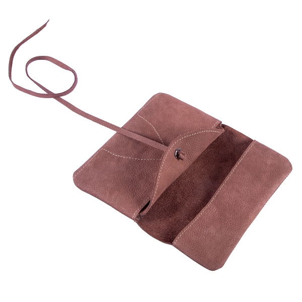 Feinschnitt-Tasche Alpenleder Leder hunter offen