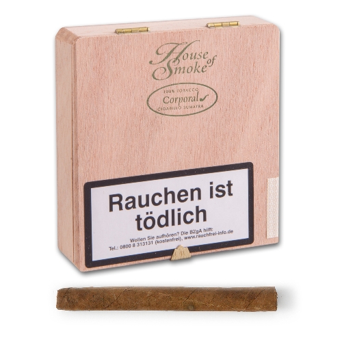 House of Smoke Corporal Sumatra Zigarillos 18er Schachtel