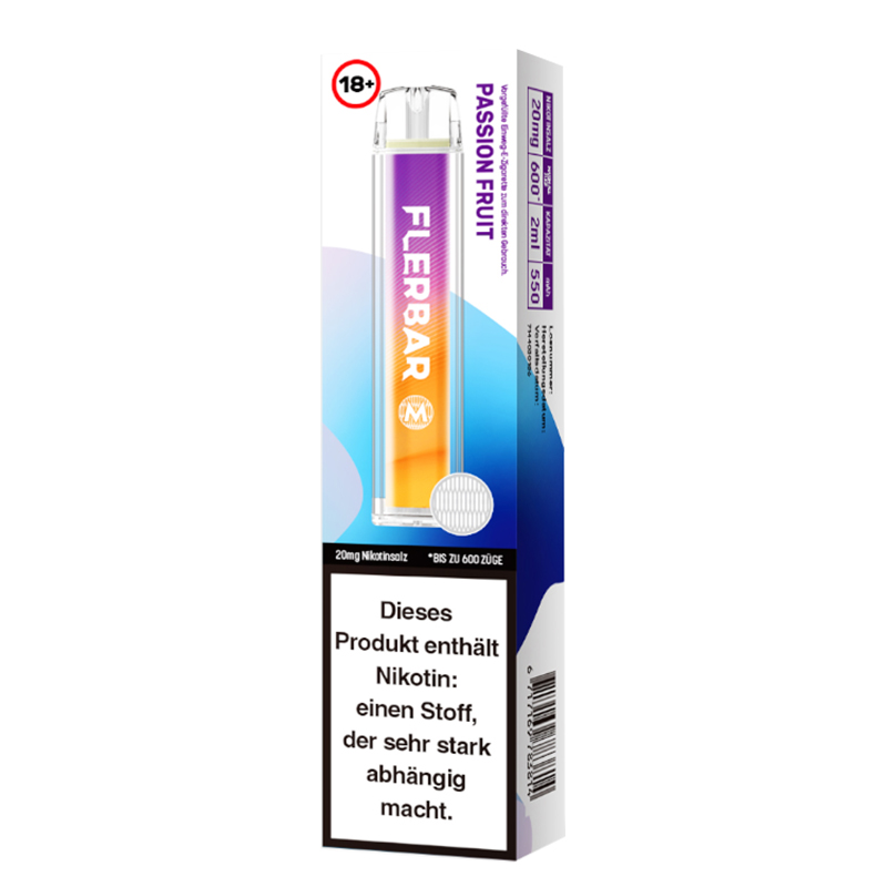 Flerbar Passion Fruit 20mg Einweg E-Zigarette