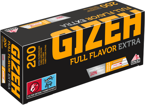 Gizeh Filterhülsen Full Flavour Extra 200 Packung