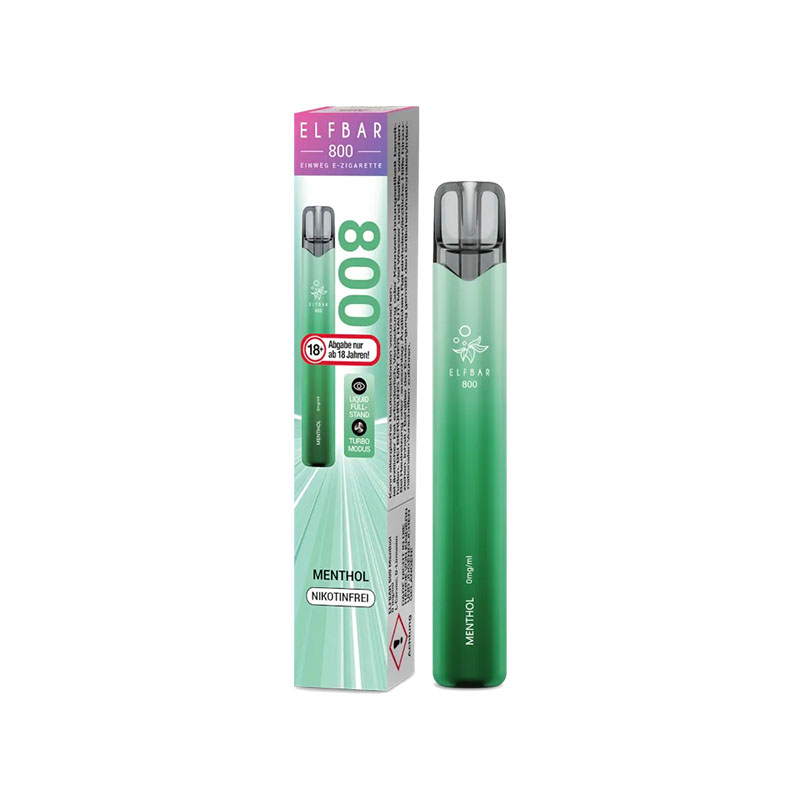 Elfbar 800 Menthol 0mg Einweg E-Zigarette