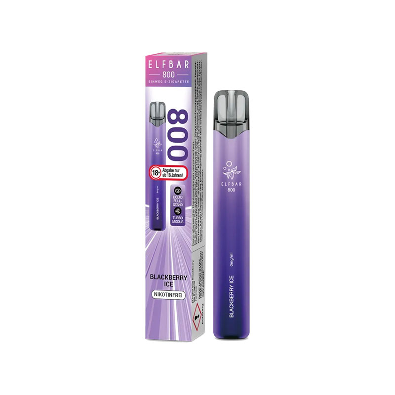Elfbar 800 Blackberry Ice 0mg Einweg E-Zigarette