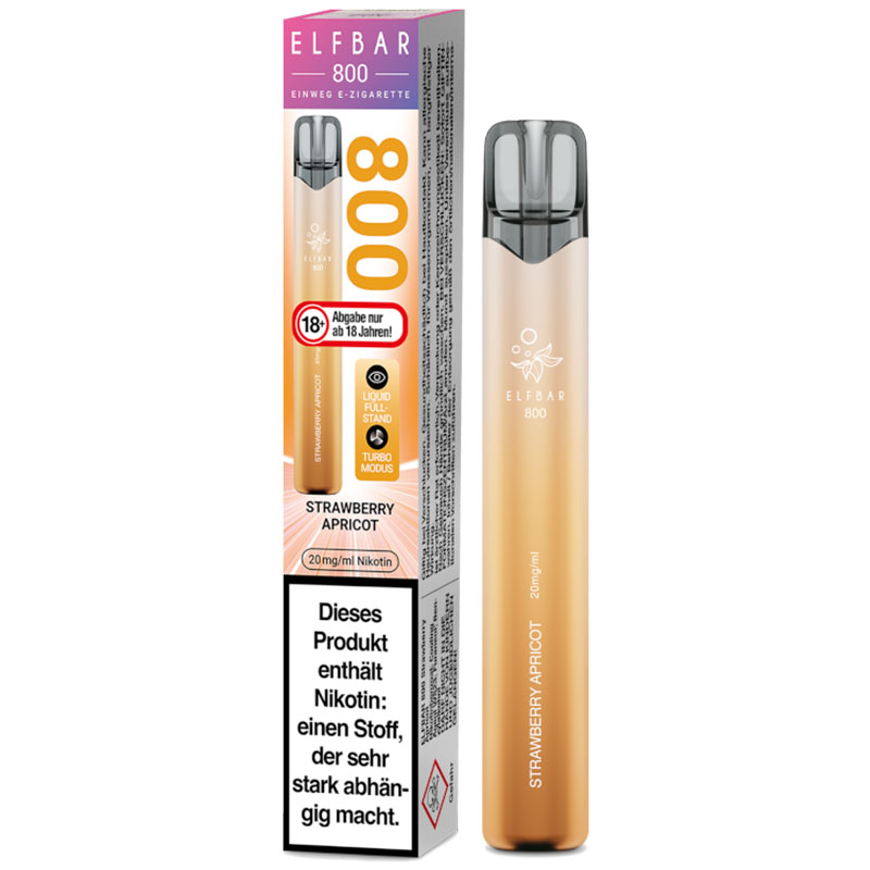 Elfbar 800 Strawberry Apricot 20mg Einweg E-Zigarette