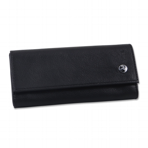 Tabak-Rollbeutel Leder RATTRAYS Kautschukfutter schwarz