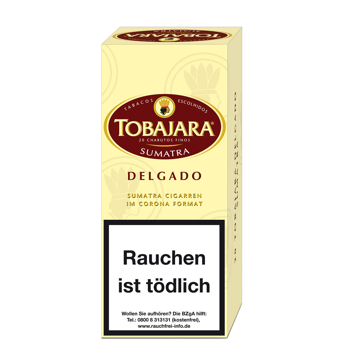Tobajara Delgado Sumatra Zigarren Schachtel