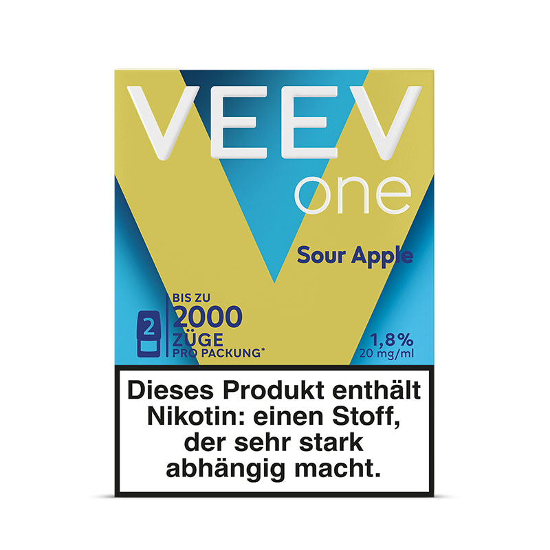 Veev One Sour Apple 20mg Prefilled Pods Packung Front